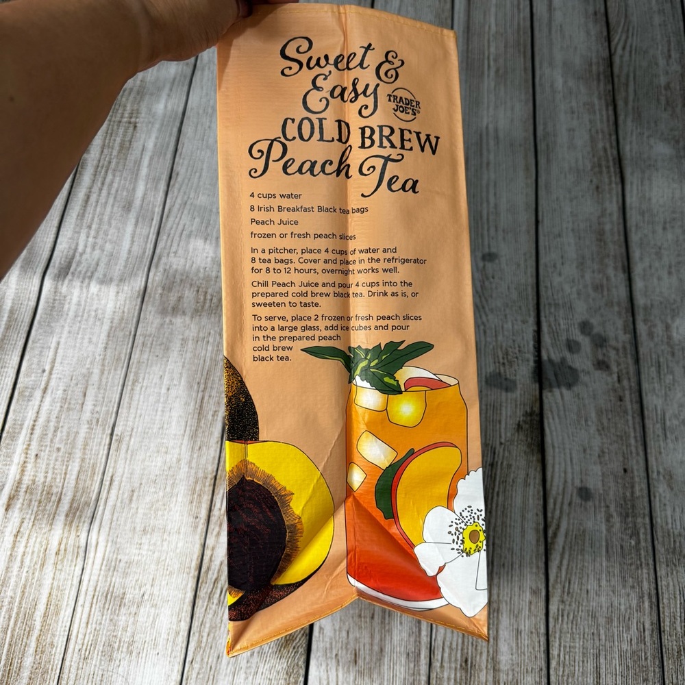 Trader Joe's Georgia Regional Reusable Shopping Tote Bag NWT - Picture 4 of 9